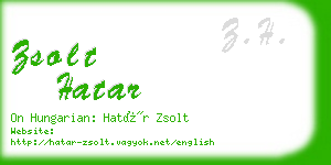 zsolt hatar business card